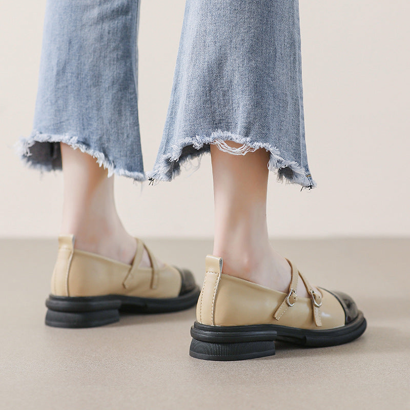 Damen elegante Mary-Jane Schuhe mit modischem Riemen und praktischem Schnallenverschluss