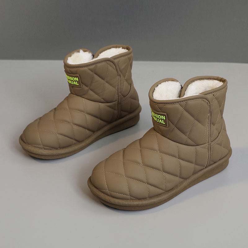 Damen warme und gefütterte Winterstiefel R&B