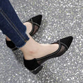 Damen Elegante Sling-Pumps mit transparentem Mesh-Einsatz und funkelnden Details R&B