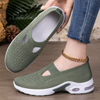 Damen Atmungsaktive Slip-On Sneakers mit elastischem Design und rutschfester Sohle