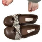 Damen Ballerinas mit floralem Riemendesign und komfortablem Fußbett R&B