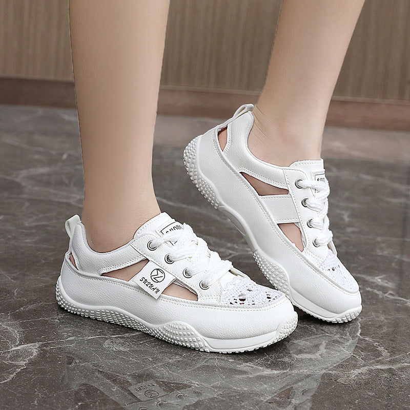 Damen Atmungsaktive Freizeitschuhe mit floralem Netzdesign R&B