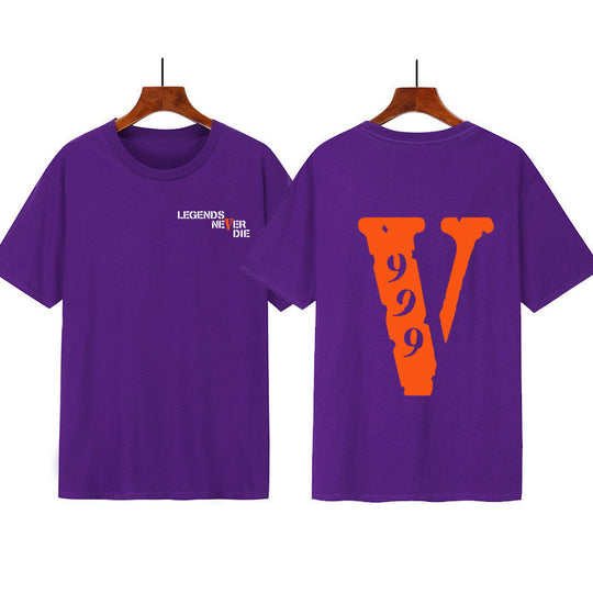 Damen Grafik T-Shirt mit originellem Schriftzug und kreativem Design R&B