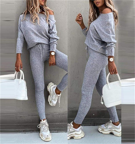 Damen Casual Strickanzug R&B