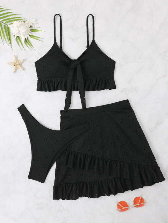 Damen Bikiniset mit Rüschendetails R&B
