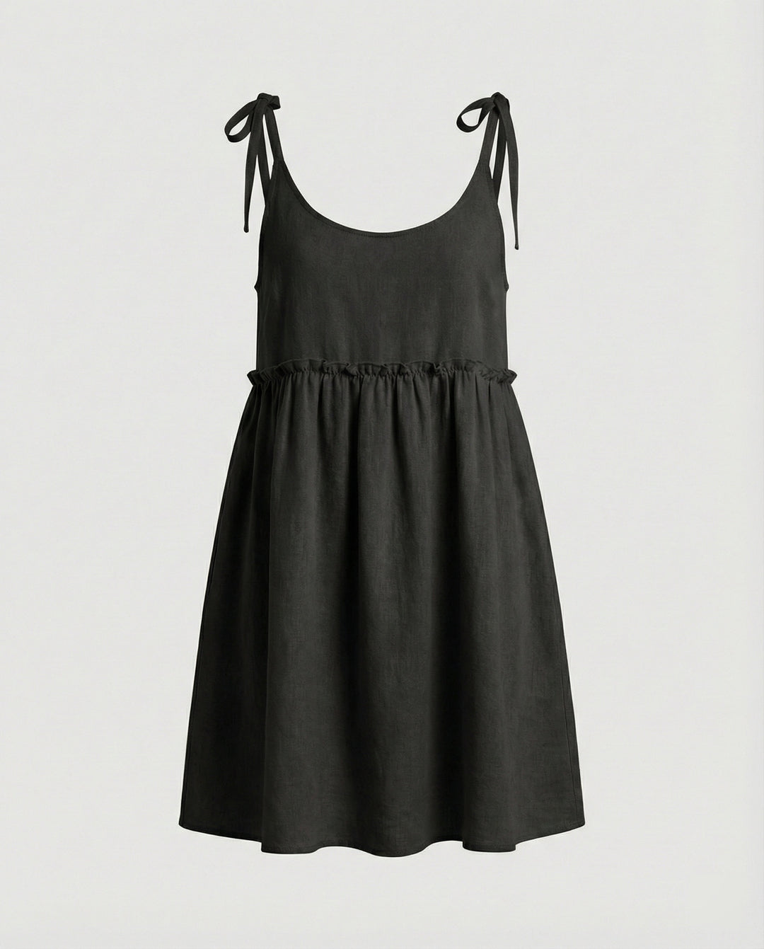 Damen Babydoll Sommerkleid mit Trägern