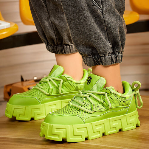 Damen Sportliche Chunky Sneakers mit atmungsaktivem Obermaterial und rutschfester Sohle R&B