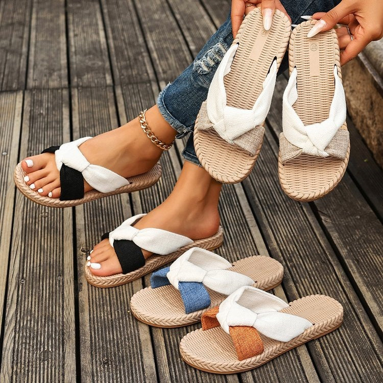 Damen Komfortable und stilvolle Zehenstegsandalen R&B