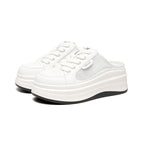 Damen Bequeme Plateau-Sneaker mit atmungsaktiver Mesh-Oberfläche R&B