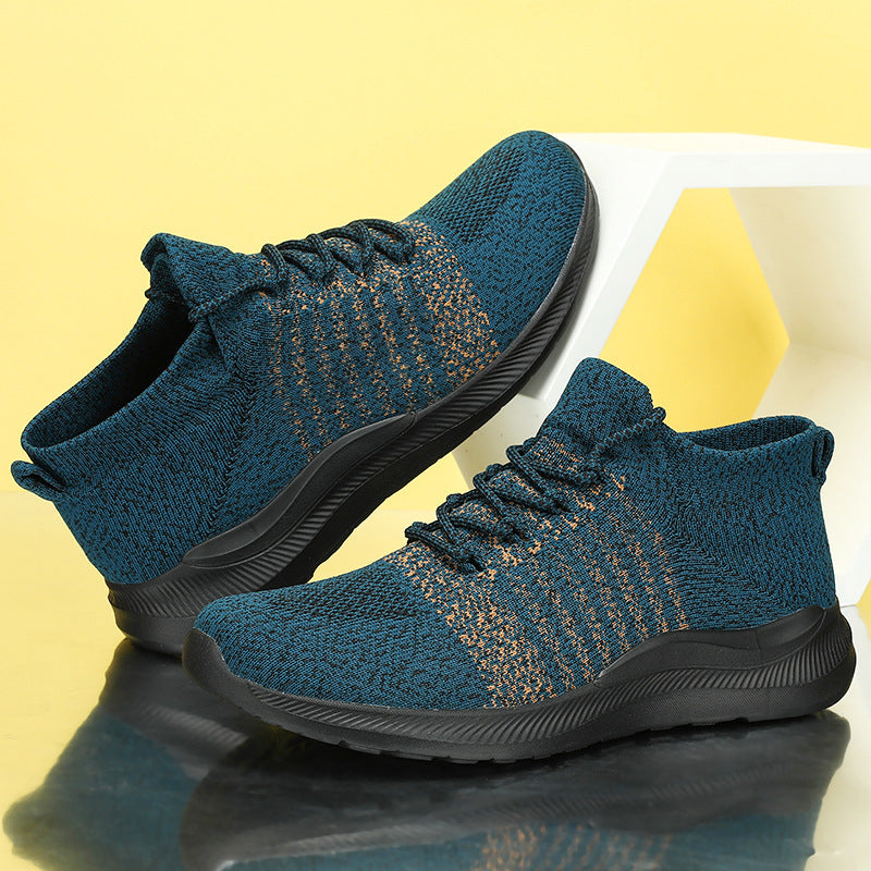 Damen Sportliche Stricksneaker mit elastischem Schaft und rutschfester Sohle