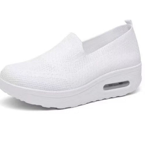 Damen bequeme Slip-On Sneakers mit atmungsaktiver Obermaterialstruktur R&B