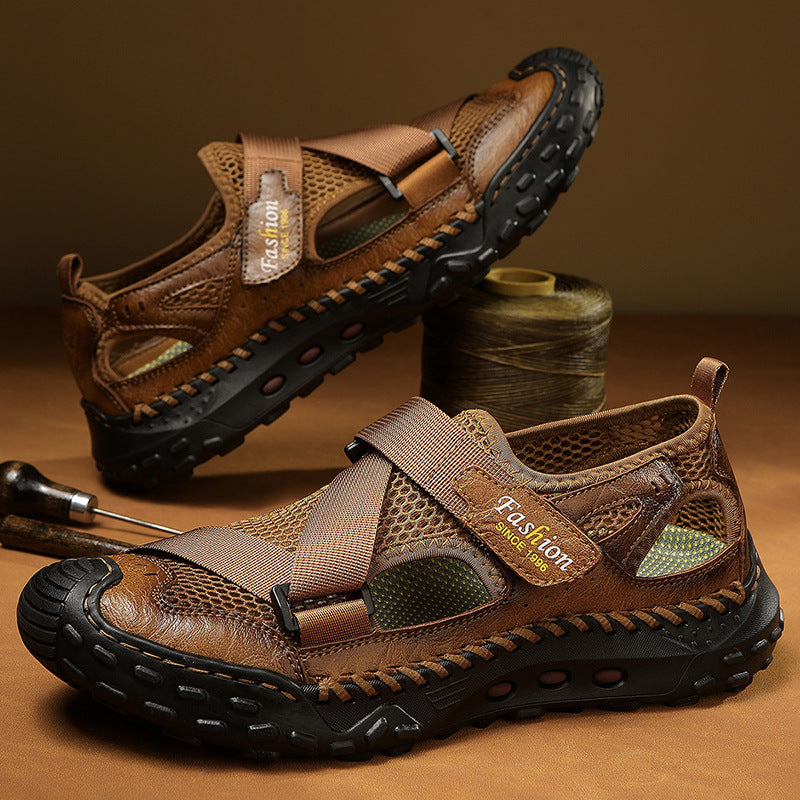 Herren Atmungsaktive Sport-Sandalen mit verstellbarem Riemensystem R&B
