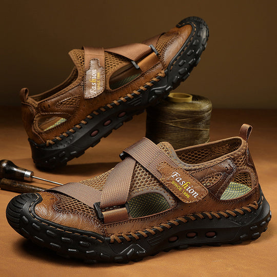 Herren Atmungsaktive Sport-Sandalen mit verstellbarem Riemensystem R&B