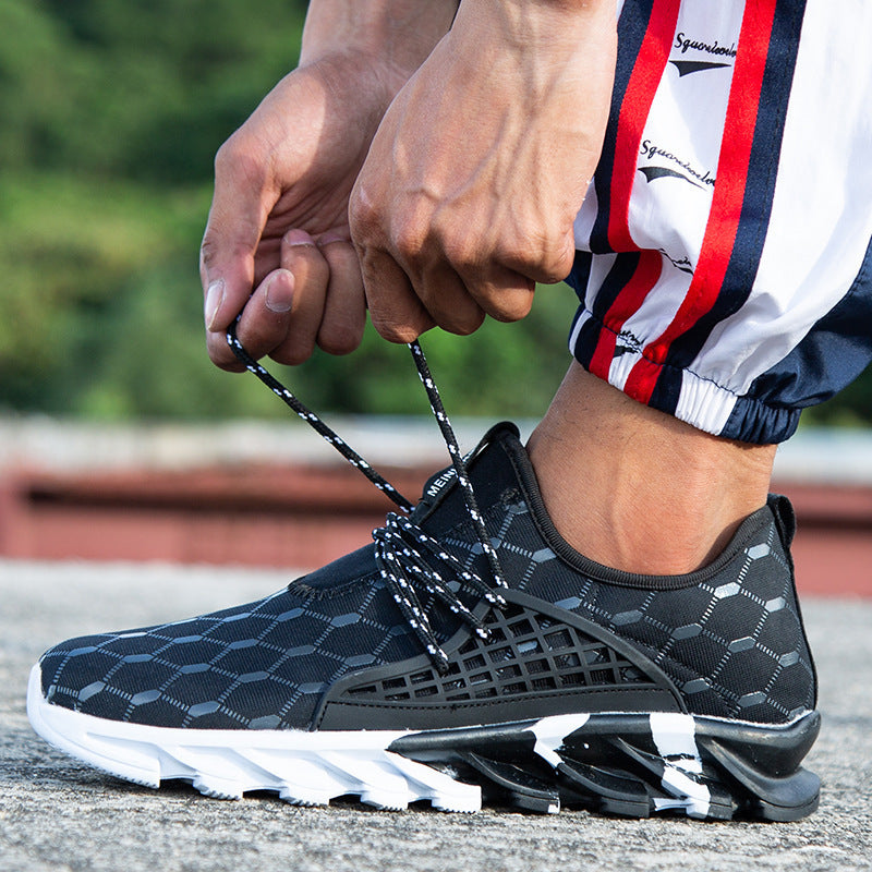 Damen Sportliche Laufschuhe mit atmungsaktivem Mesh-Obermaterial und stoßdämpfender Sohle R&B