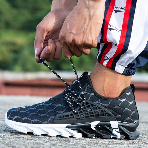 Damen Sportliche Laufschuhe mit atmungsaktivem Mesh-Obermaterial und stoßdämpfender Sohle R&B