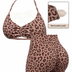 Damen Sportliches Bikini-Set mit hochgeschnittenen Shorts und elastischer Unterstützung R&B