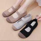 Damen Bequeme Ballerinas mit flexiblem Gummiband und atmungsaktivem Obermaterial R&B