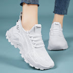 Damen Laufend sportive Sneakers mit atmungsaktivem Mesh-Obermaterial und rutschfester Sohle