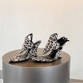 Damen Wedge-Sandalen mit modischem Leopardenprint und Riemchen R&B