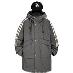 Herren modische Winterjacke mit praktischen Taschen und hohem Kragen