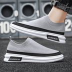 Damen Bequeme Strick-Sneakers mit flexibler und rutschfester Sohle R&B