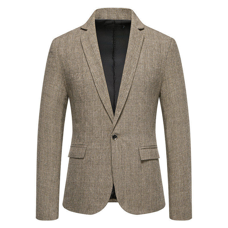 Herren eleganter Blazer im Herringbone-Design R&B