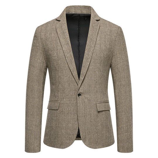 Herren eleganter Blazer im Herringbone-Design R&B