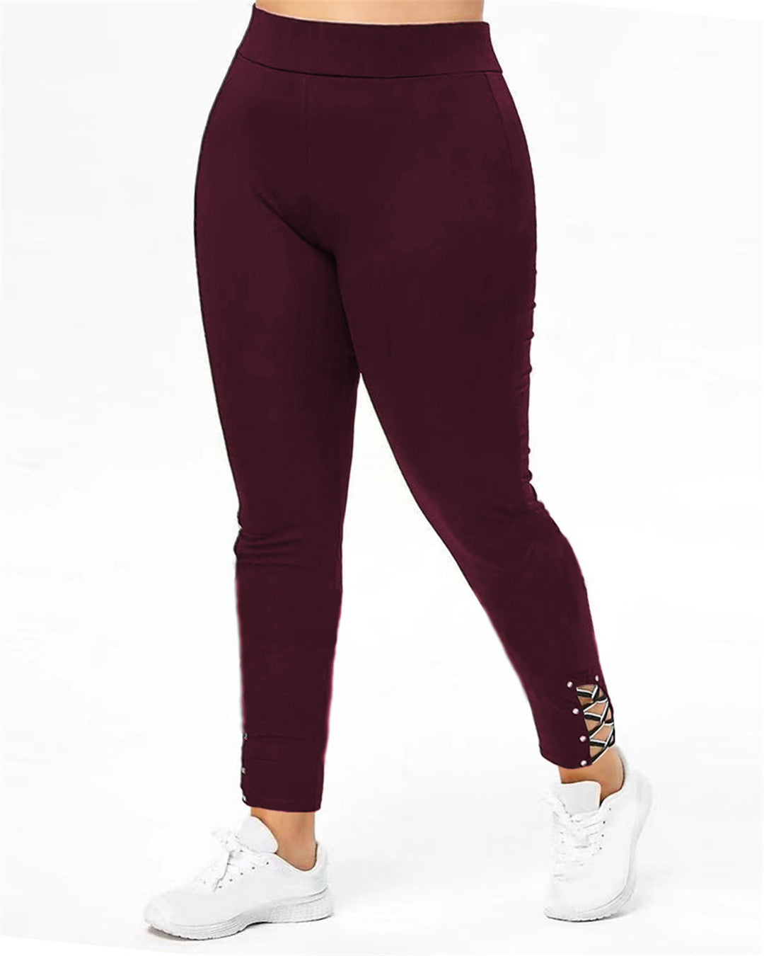 Damen Sportleggings mit dekorativen Schnürdetails R&B