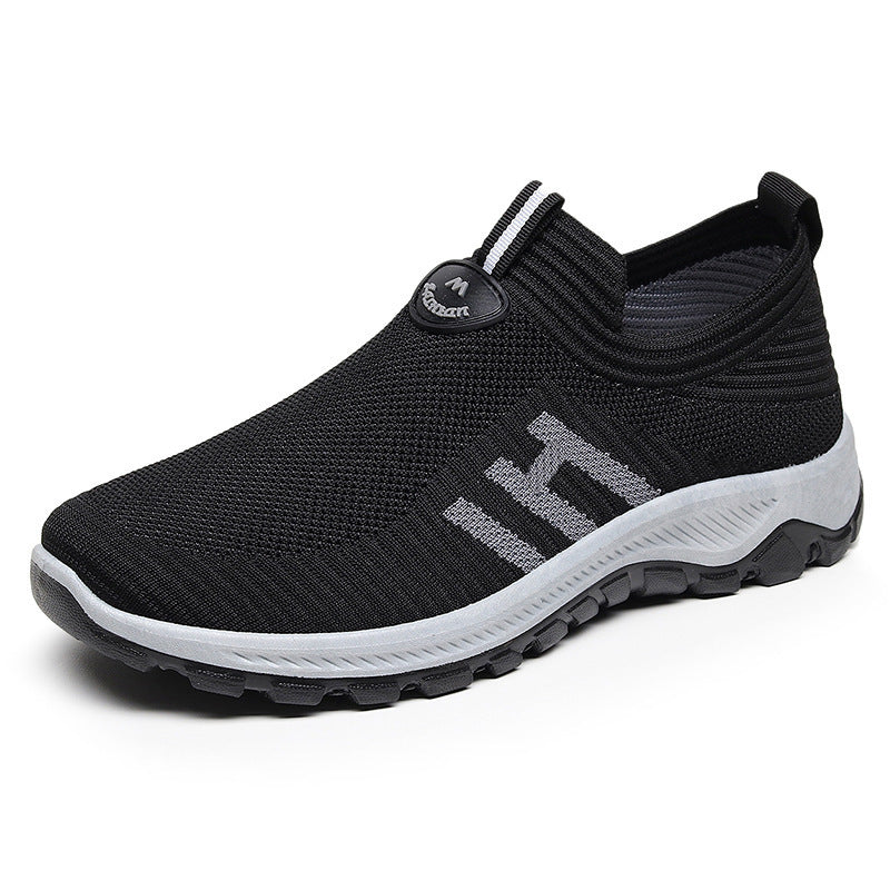 Damen Sportliche Slip-On Sneakers mit atmungsaktiver Oberflächenstruktur R&B