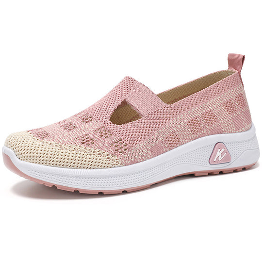 Damen Leichte Slip-On Sneakers mit flexibler Sohle und atmungsaktivem Obermaterial R&B