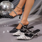 Damen Elegante Sling-Heels mit Strassdetails R&B