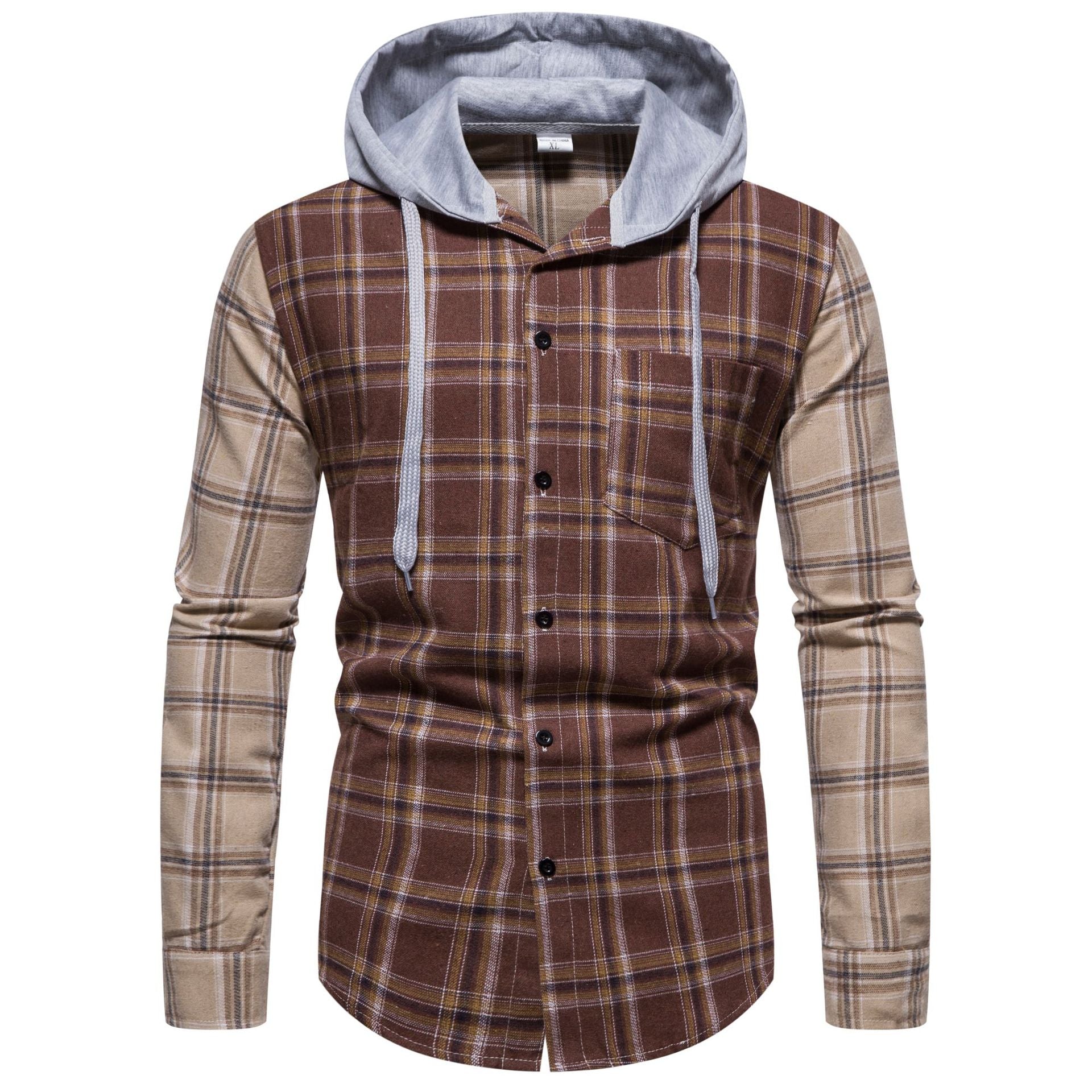 Herren Schultertunika mit integriertem Kapuzendesign