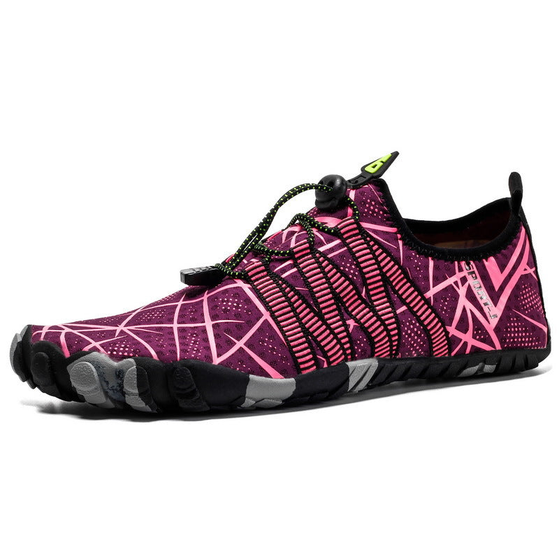 Damen Aqua-Laufschuhe mit flexiblem Schnellschnürsystem und rutschfester Sohle