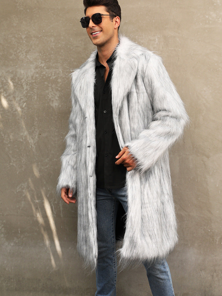 Herren Langhaarmantel R&B
