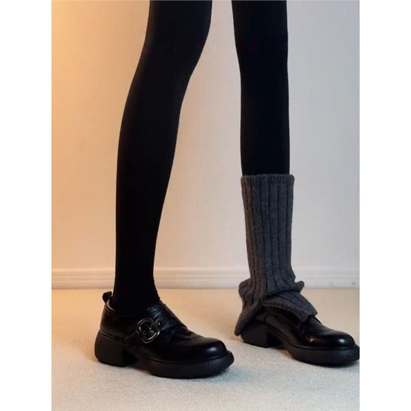 Damen elegante und komfortable Mokassins mit modischen Schnallen R&B