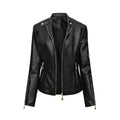 Damen Kunstlederjacke im Biker-Stil