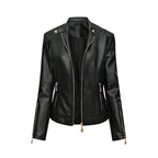 Damen Kunstlederjacke im Biker-Stil