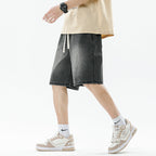 Herren Denim-Shorts mit lässigem Farbverlauf R&B