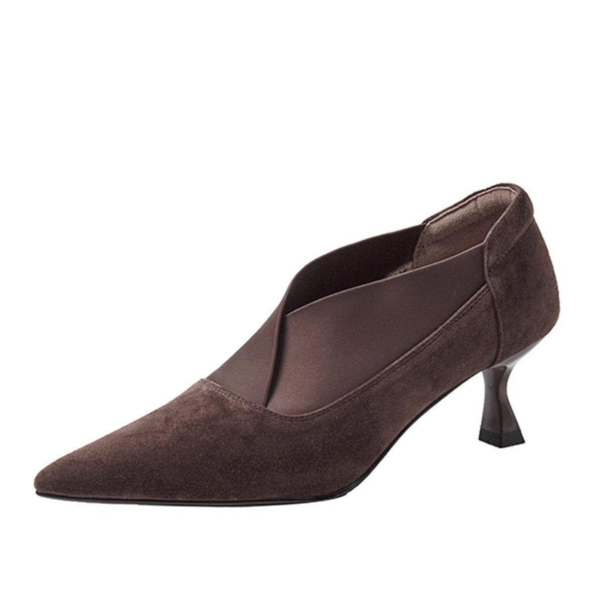 Damen elegante spitze Absatzschuhe mit geschwungenem Design R&B
