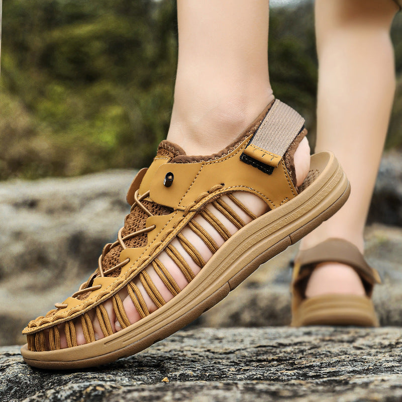Damen Sportliche Freizeitsandalen mit atmungsaktiver Oberflächenstruktur und rutschfester Sohle R&B