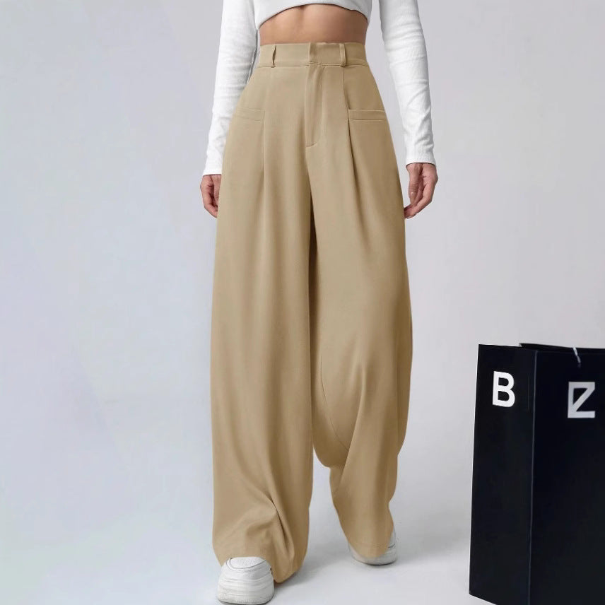 Damen Weite Bundfaltenhose EB