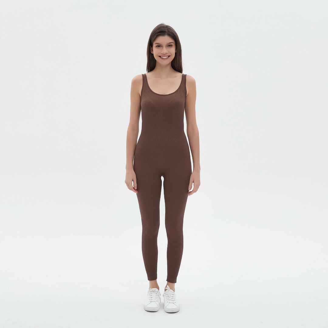 Damen figurbetontes Jumpsuit mit Spaghettiträgern R&B