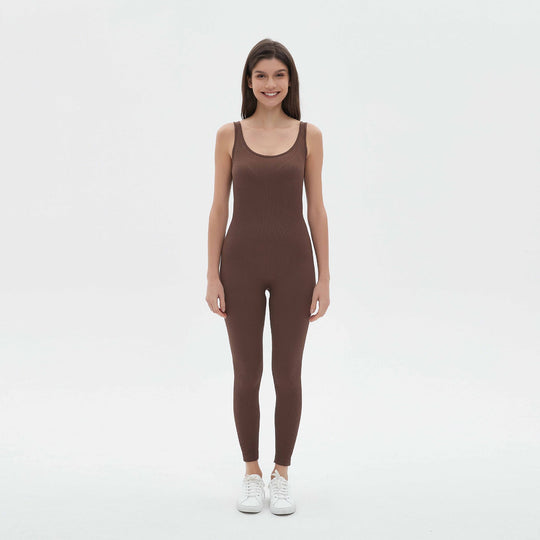 Damen figurbetontes Jumpsuit mit Spaghettiträgern R&B