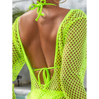 Damen Netzkleid