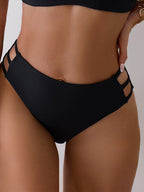 Damen Hochgeschnittene Rüschen-Bikinihose R&B