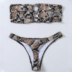 Damen Bandeau-Bikini mit raffiniertem Cut-Out-Design