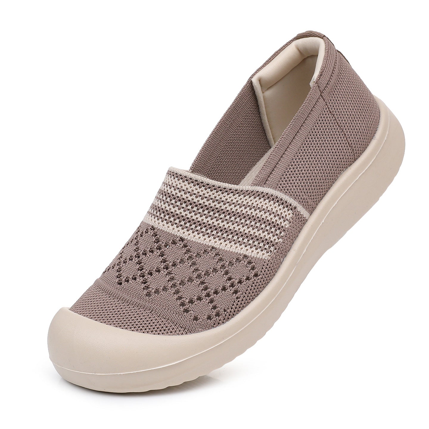 Damen Atmungsaktive und komfortable Slip-On Schuhe mit elastischem Einsatz R&B