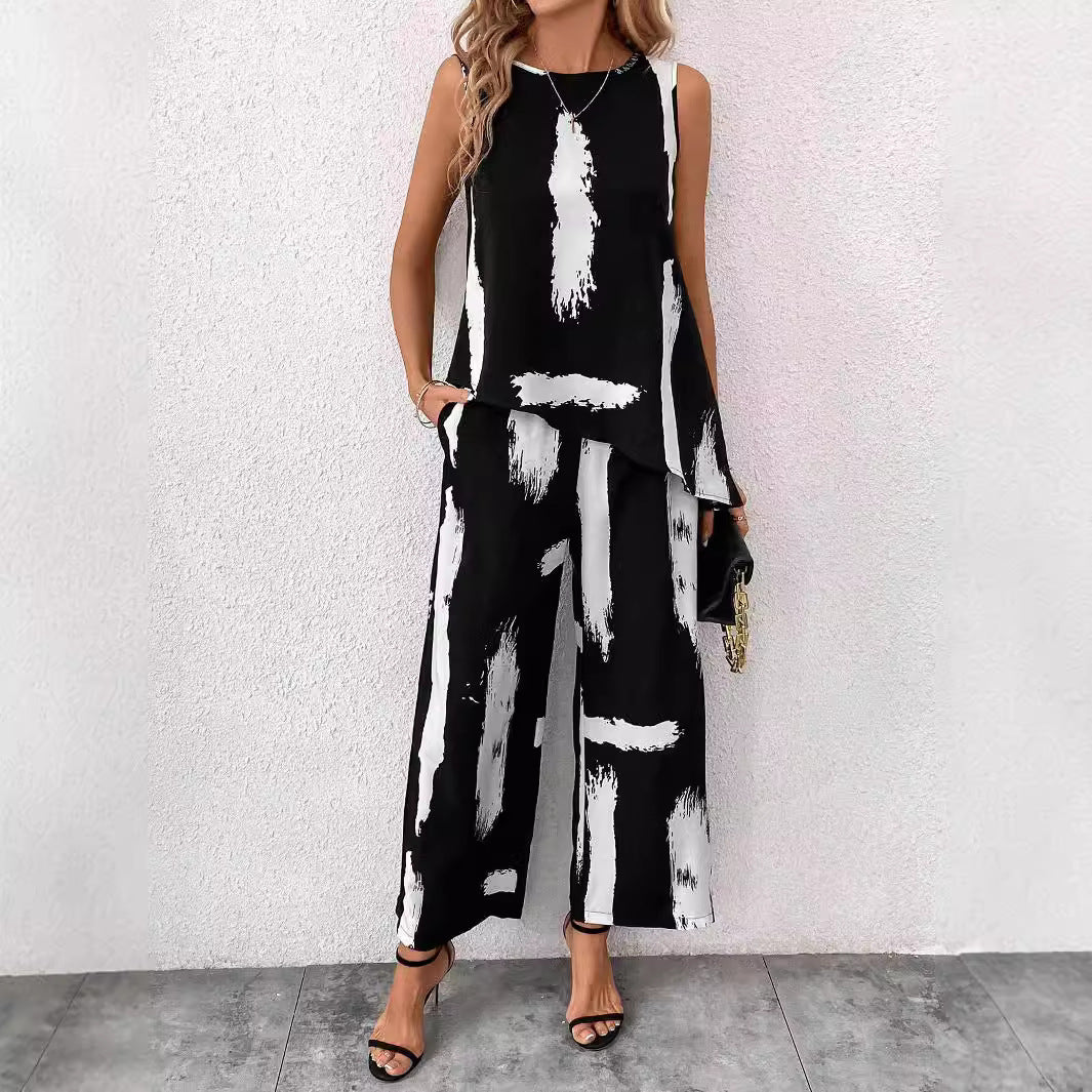 Damen Blusenset mit lässigem Schnitt und trendigem Muster R&B