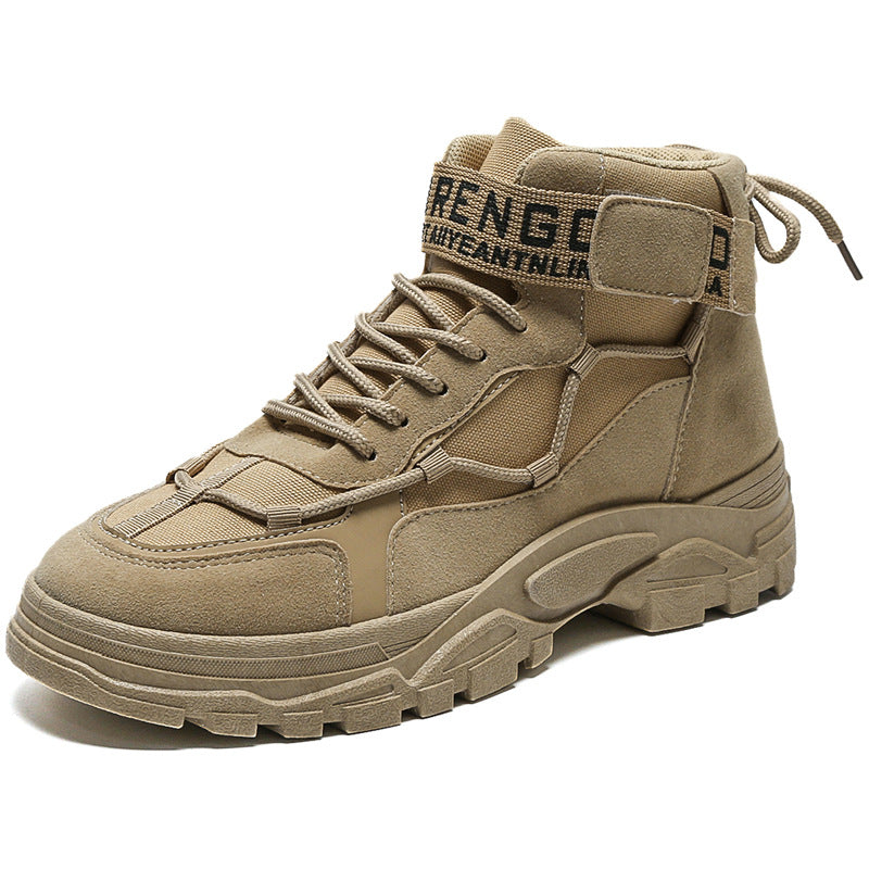 Damen Sportliche High-Top Stiefel mit robustem Sohlenprofil