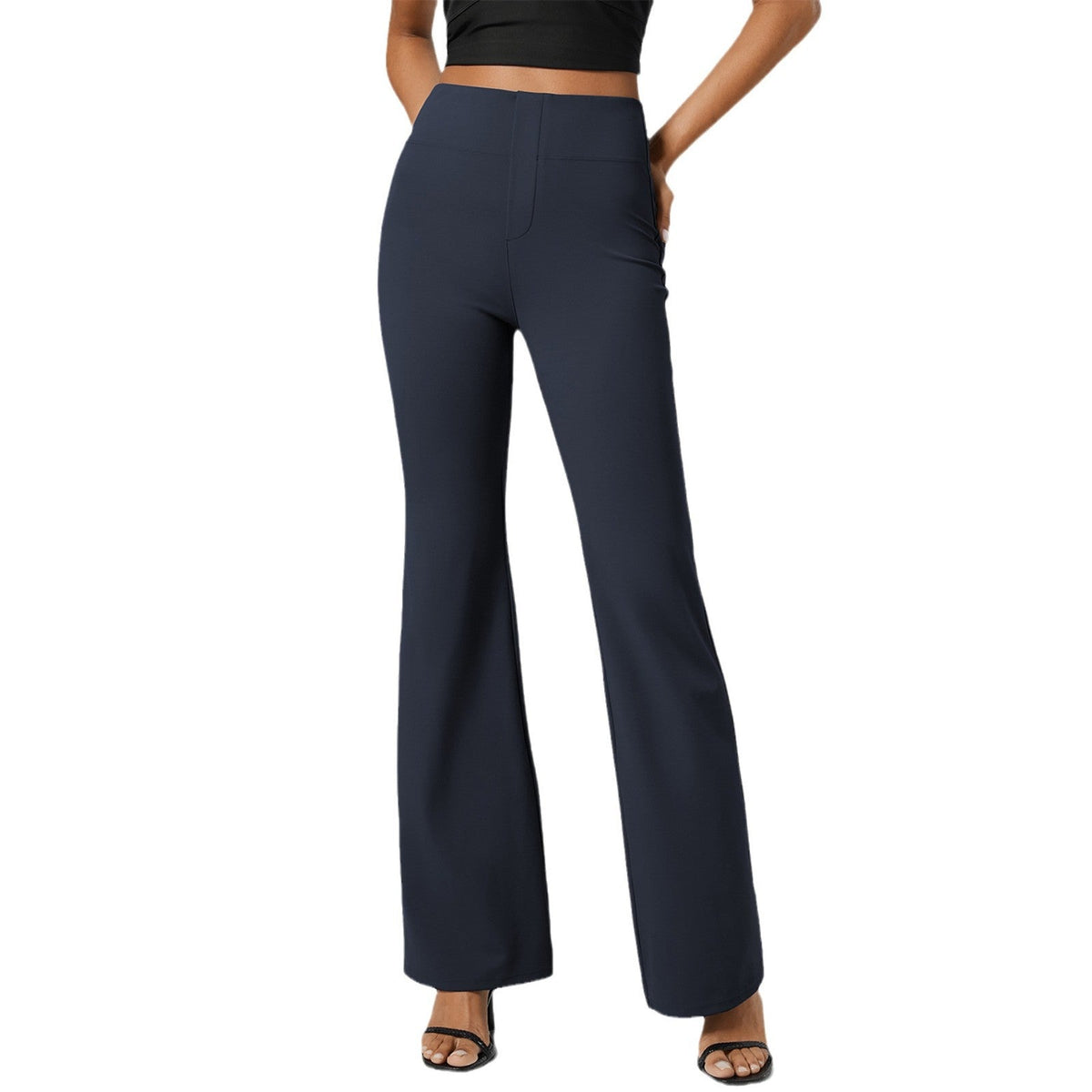 Damen Elegante und bequeme hoch geschnittene Hose